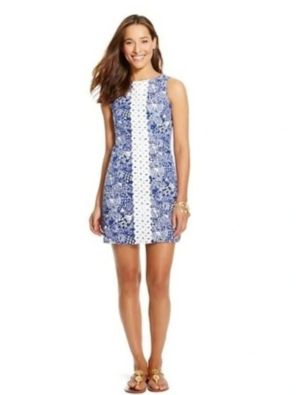 Lilly Pulitzer for Target Blue/White Fish Print Dress, Size 4